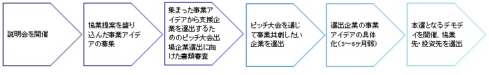 【図表：アクセラレータープログラムの流れ】