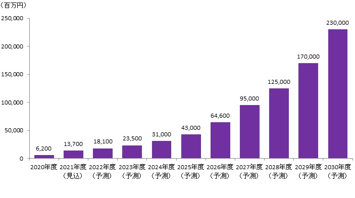 国内量子コンピュータ市場規模推移と予測